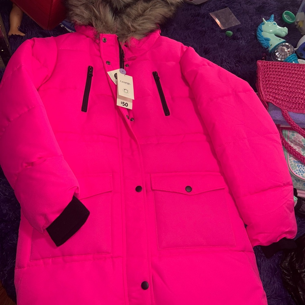 Kids Pink Winter Jacket